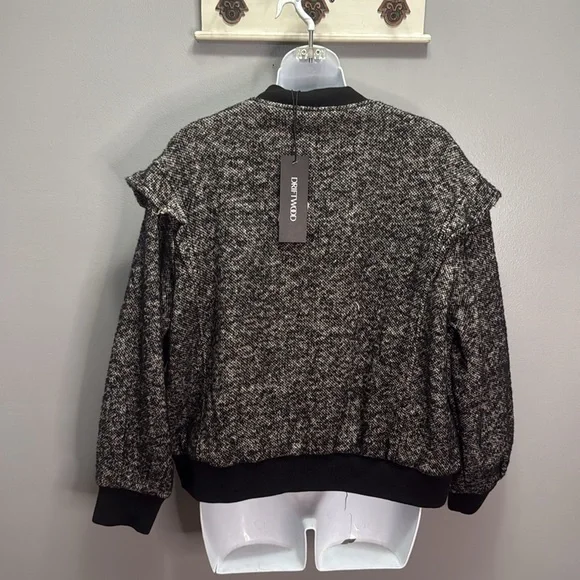 NWT Anthropologie Driftwood Frill Bomber Jacket XL - Picture 6 of 8